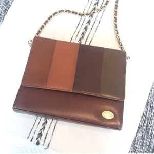 Barzillai brown leather crossbody bag